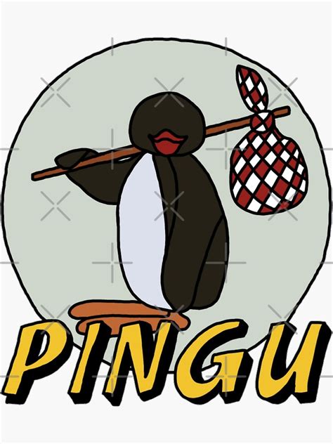 "Pingu Logo" Sticker by RyallDesign | Redbubble