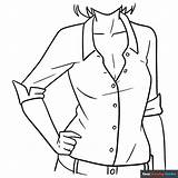 Blouse Coloring Pages sketch template