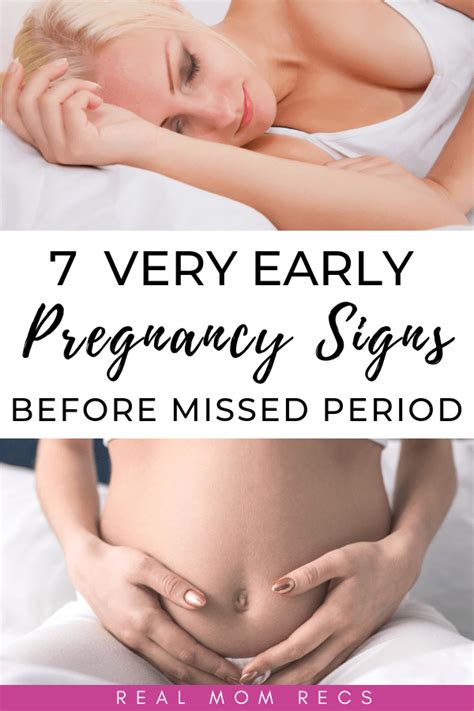 The First Signs of Pregnancy Before Missed Period - Real Mom Recs