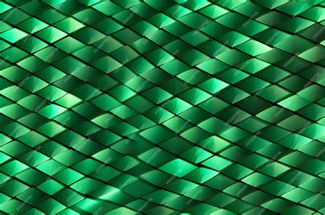 Premium Photo | Seamless pattern of green geometric shapes