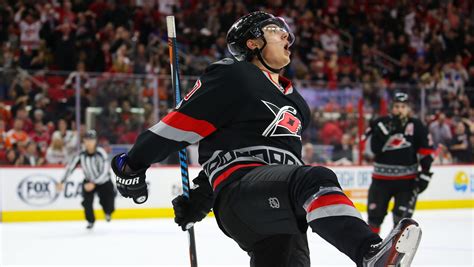 Sebastian Aho's first career hat trick powers Hurricanes past Flyers