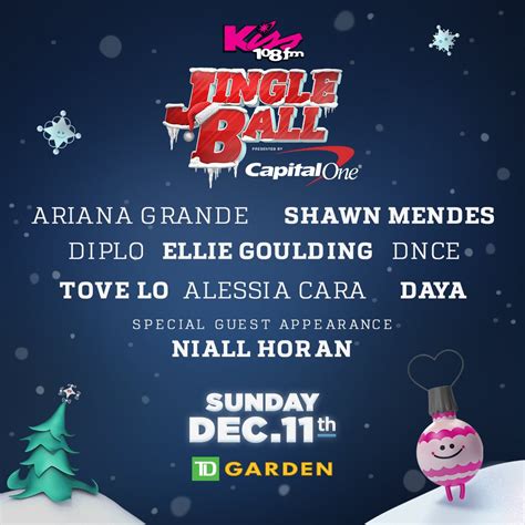 Kiss 108 on Twitter: "#Kiss108JingleBall returns to @tdgarden on ...