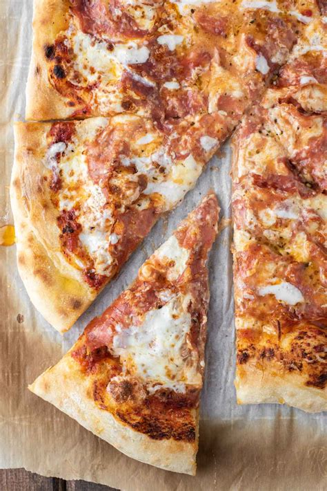 Hot Honey-Drizzled Salami Pizza Recipe - Chisel & Fork