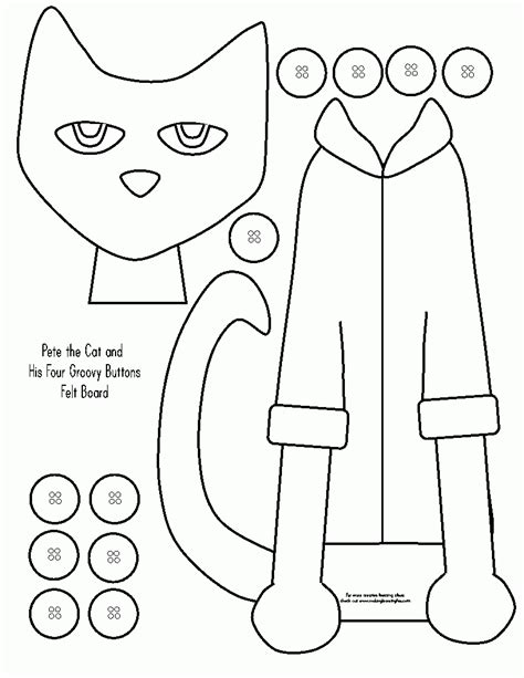 Pete The Cat Coloring Page - Coloring Home