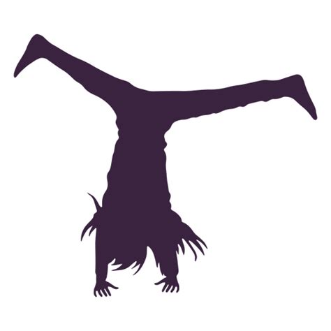 Gymnastics Cartwheel Silhouette PNG & SVG Design For T-Shirts