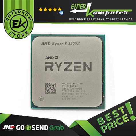 AMD Ryzen 5 3500X 3.6Ghz Up To 4.1Ghz Cache 32MB 65W AM4 [Tray] - 6 Core - 100-100000158MPK ...