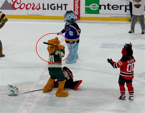 Ice hockey team forced to apologise for violent mascot after joke fight ...