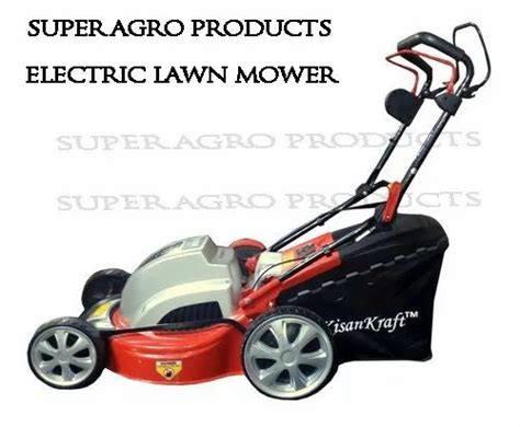 Heavy Duty Red Electric Lawn Mower at best price in New Delhi | ID: 21469476197