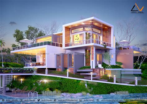 Ultra Modern Contemporary Home 5000 Square Feet - Archi Visuals