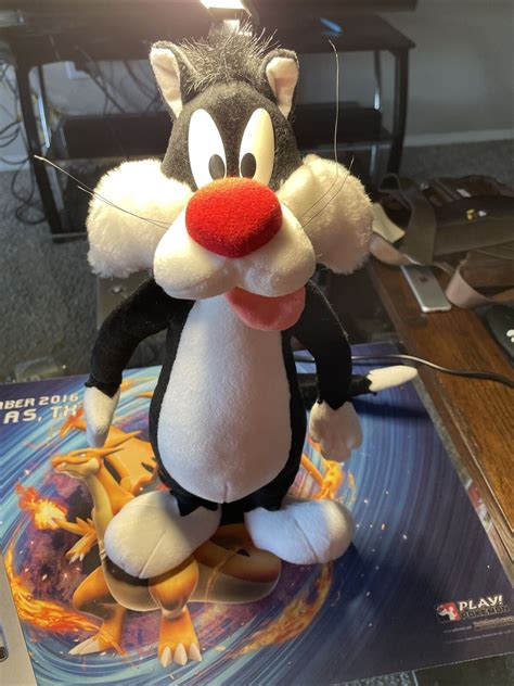 Warner Bros Looney Tunes 12" Sylvester Plush Vintage By Applause 1994 Collectibles & Art ...