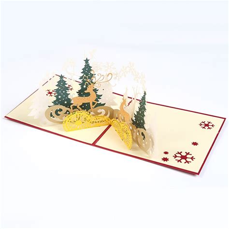 3D Pop-up Christmas Greeting Cards with for Envelo... – Grandado