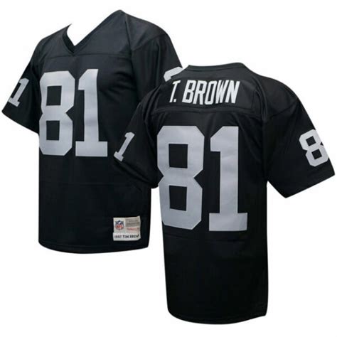 Oakland Raiders Tim Brown Sz XL Mitchell & Ness Throwback Jersey for sale online | eBay