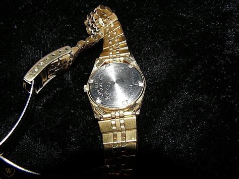 Wittnauer, Men's Gold Watch with 32 Diamonds, New Battery | #1846654280