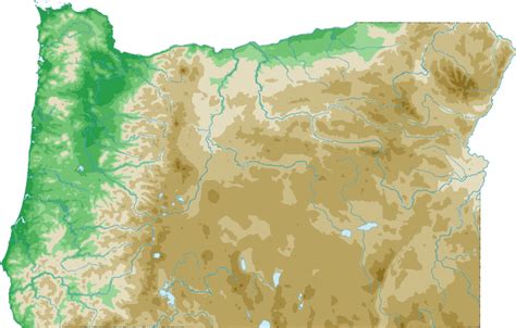 Oregon Topo Map - Topographical Map | Topo map, Oregon map, Topographic map