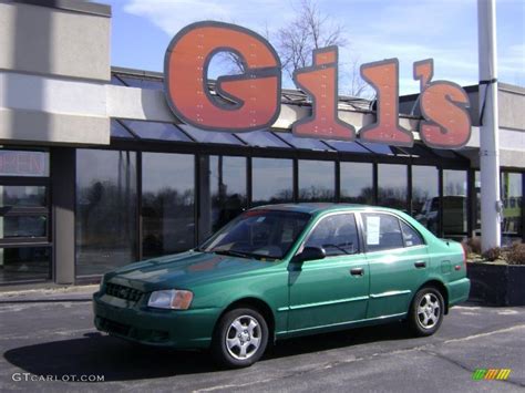 2000 Jade Green Hyundai Accent GL Sedan #26743946 | GTCarLot.com - Car ...