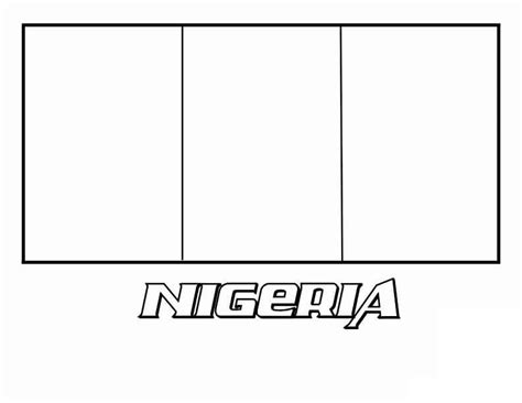 Flag of Nigeria 2 Coloring Pages - Coloring Cool