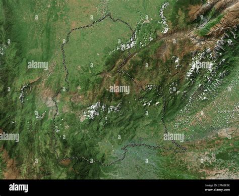 Tachira, state of Venezuela. High resolution satellite map Stock Photo ...