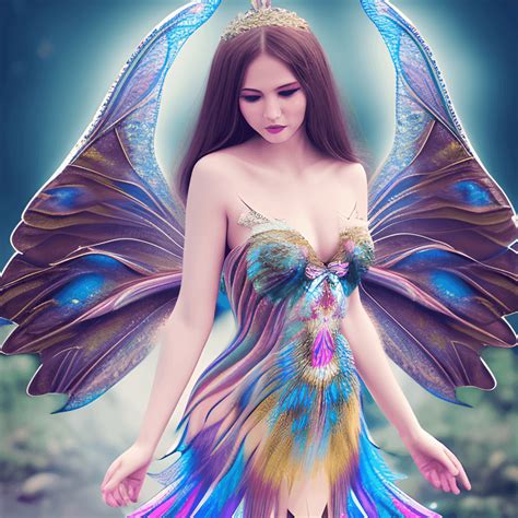 Fairy Fantasy Dress Graphic · Creative Fabrica