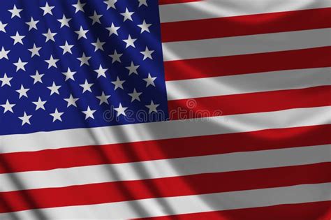 Background of Wavy American Flag Stock Photo - Image of symbol ...