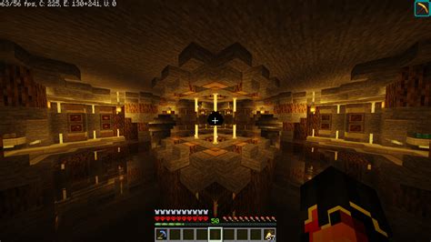 Dragon egg lair surrounded by trophy rooms. : r/Minecraft