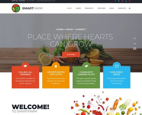 Agriculture Website Template