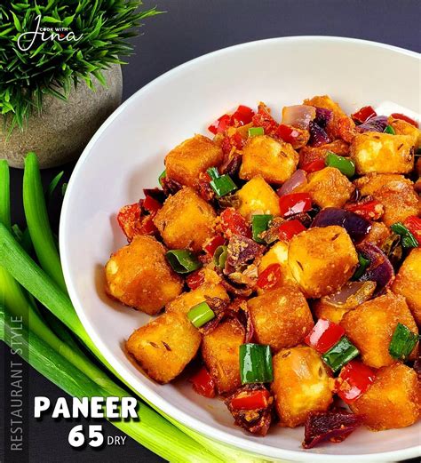 Paneer 65 Recipe on my YOUTUBE channel Youtube.com/cookwithjina