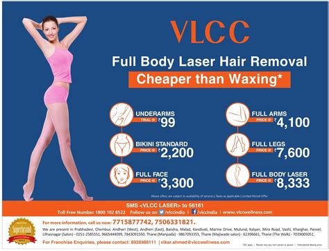 Vlcc Full Body Laser Hair Removal Cheaper Than Waxing Ad - Advert Gallery