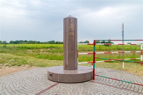 Border Point of Three Countries. Border of Poland, Lithuania and Russia Editorial Photo - Image ...