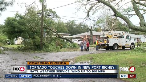 NWS confirms tornado in New Port Richey