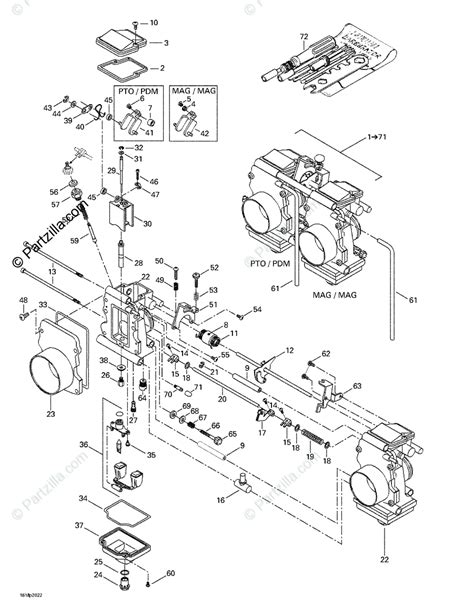 Ski-Doo 2000 MX Z 800 OEM Parts Diagram for Carburetors | Partzilla.com