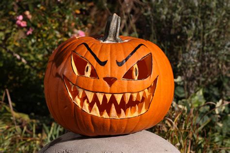 Free Images : orange, pumpkin, halloween, holiday, gourd, jack o lantern, face, vegetables ...