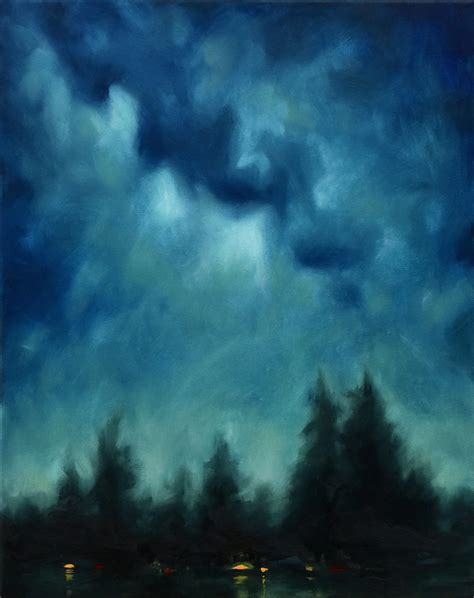 Night Sky Oil Painting