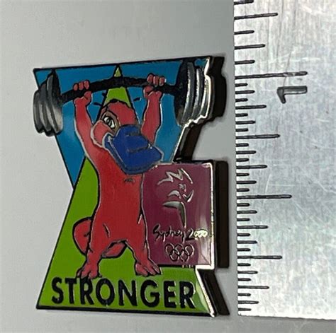 Weightlifting Olympic Pin ~ 2000 Sydney ~ Mascot ~ Syd Platypus~by Aminco Active | eBay