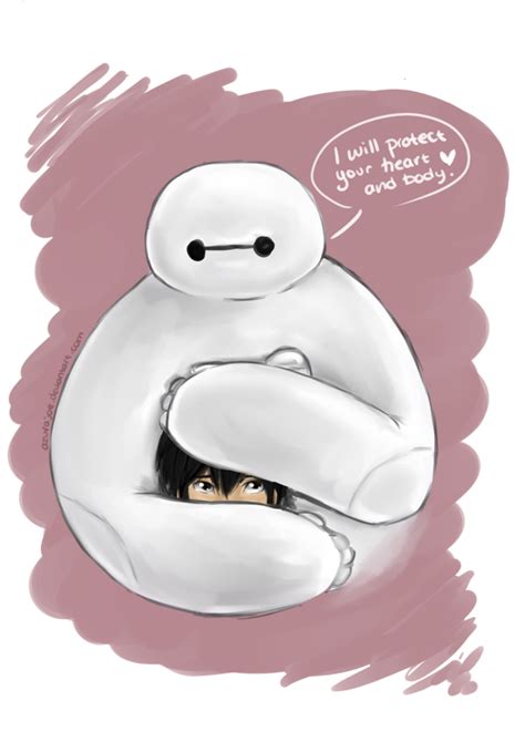 Baymax hugging Hiro