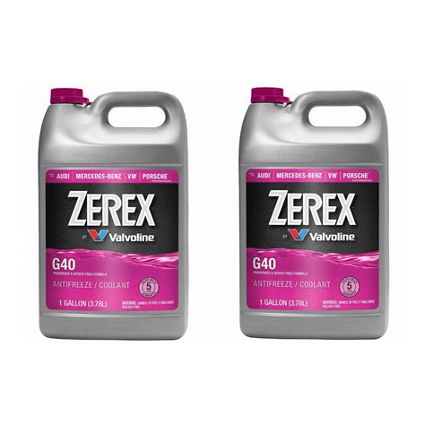 2 Gallons Engine Coolant/Antifreeze Zerex Pink Concentrated G40 Formula ...