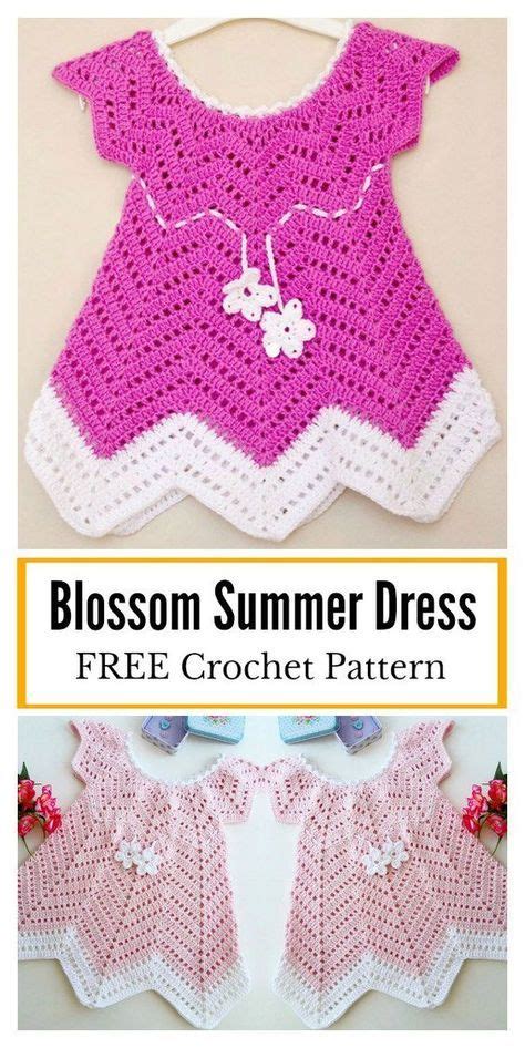 Baby Blossom Summer Dress FREE Crochet Pattern in 2020 | Crochet baby ...