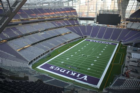 Field Installation now complete at US Bank Stadium. | NFL Newz ...