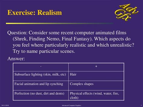 Advanced Computer Graphics: Introduction - ppt download