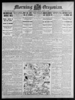 Morning Oregonian. (Portland, Or.) 1861-1937, August 02, 1918, Image 1 ...