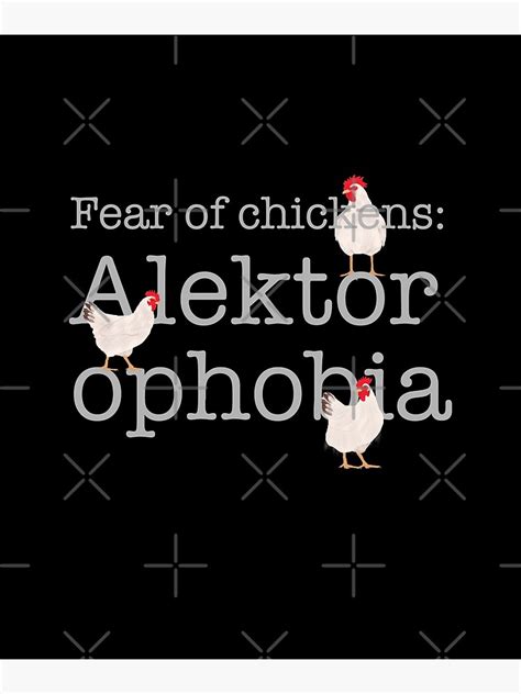 "Fear of Chickens, Phobia" Poster for Sale by amymh | Redbubble