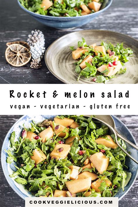 Rocket and melon starter - Cook Veggielicious