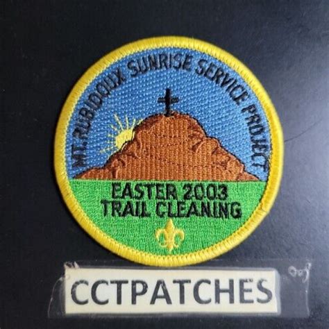 2003 BSA MT RUBIDOUX SUNRISE SERVICE PROJECT EASTER TRAIL CLEAN BOYS ...