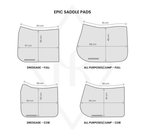 Saddle Pad Size Guide | Mrs. Ros