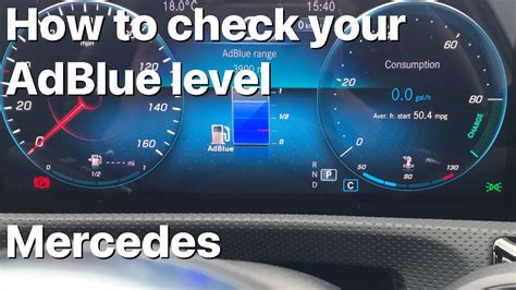 How to check your AdBlue level and top up. Mercedes A Class 2020 onwards. Top up AdBlue and ...