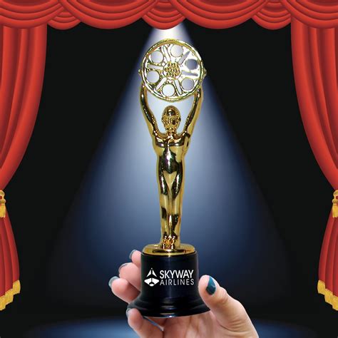 Gold Statue Movie Award - 6 1/4 Inch - Trophies & Awards for Every Event