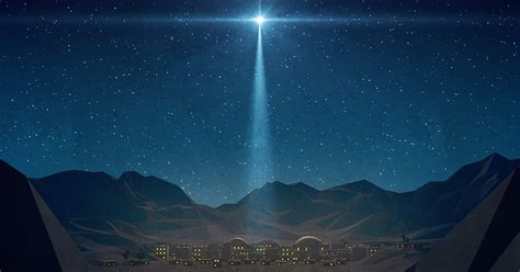 Bethlehem Night Christmas Star | Motion Video Background