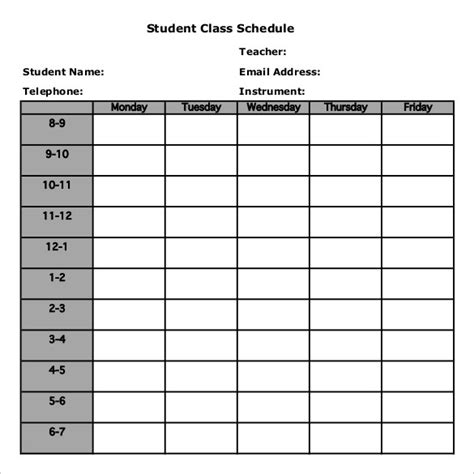 kcc class schedule