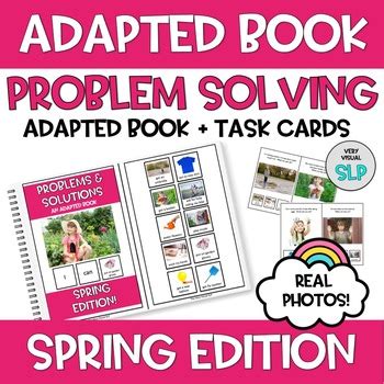 Problem Solving Adapted Book: Spring Edition Speech Therapy by Very ...