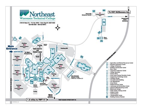 Nwtc Green Bay Campus Map - world map