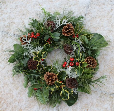 Natural wreath for a door or a grave | Natural wreath, Holiday decor, Christmas wreaths